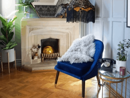 Ava Blue Cocktail Chair