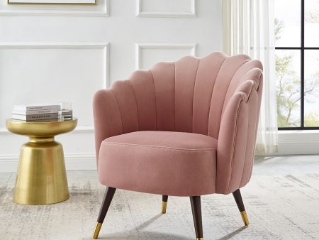 Camille Blush Pink Scalloped Chair