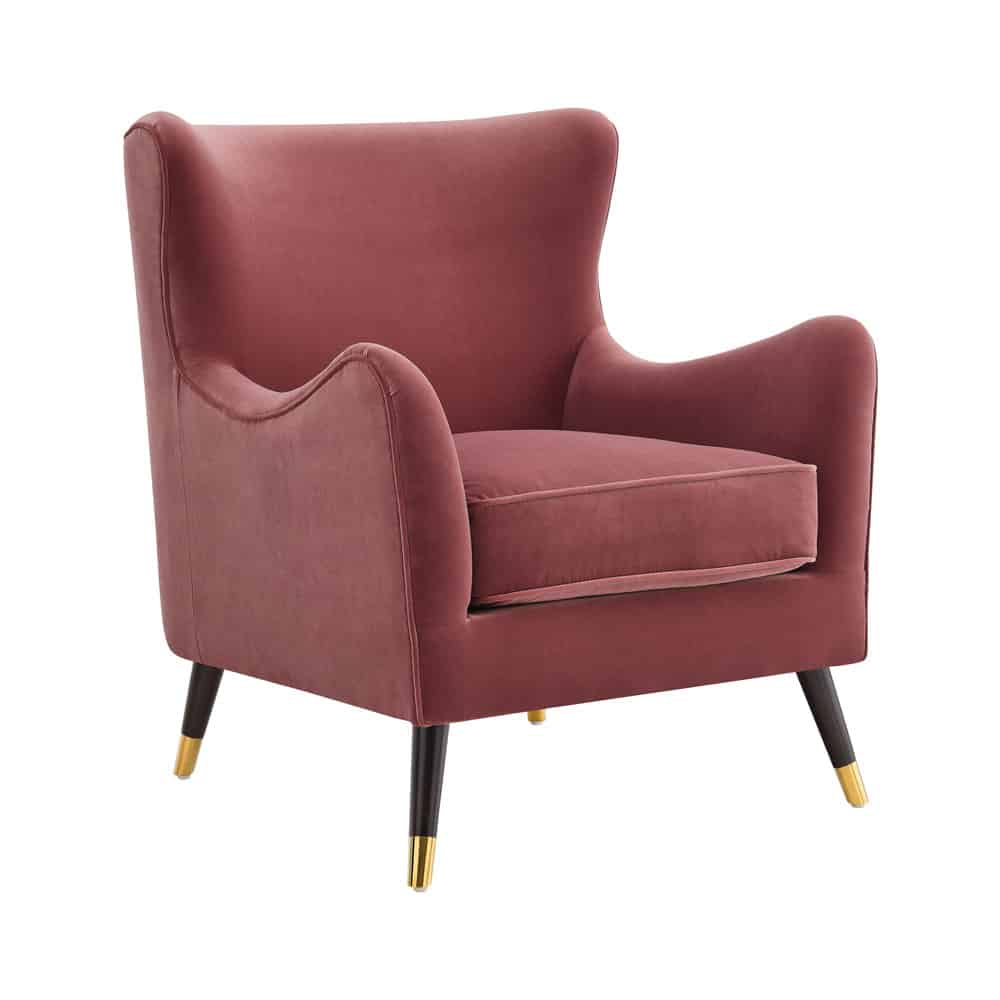 Heath Berry Pink Velvet Armchair