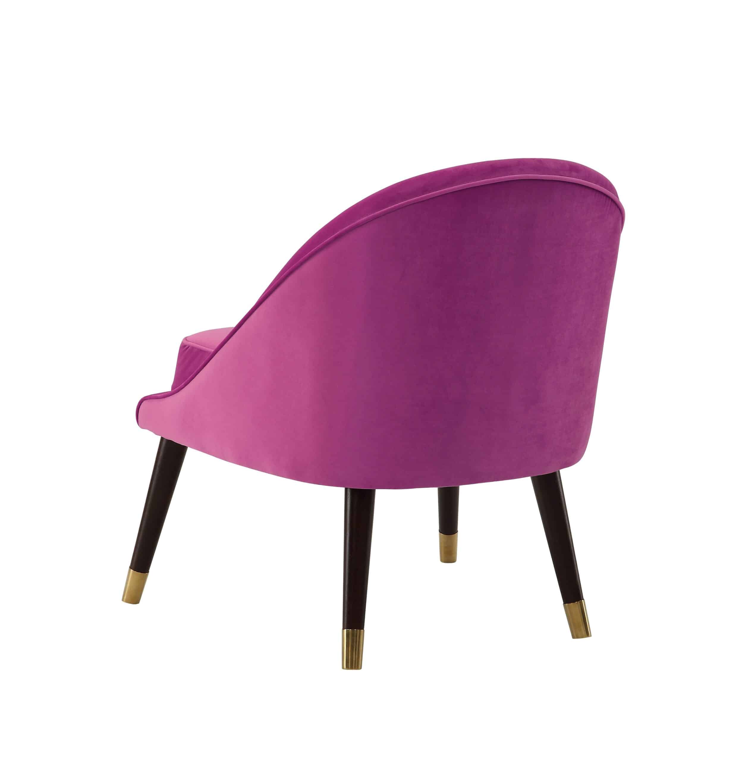 Ava Pink Velvet Cocktail Chair