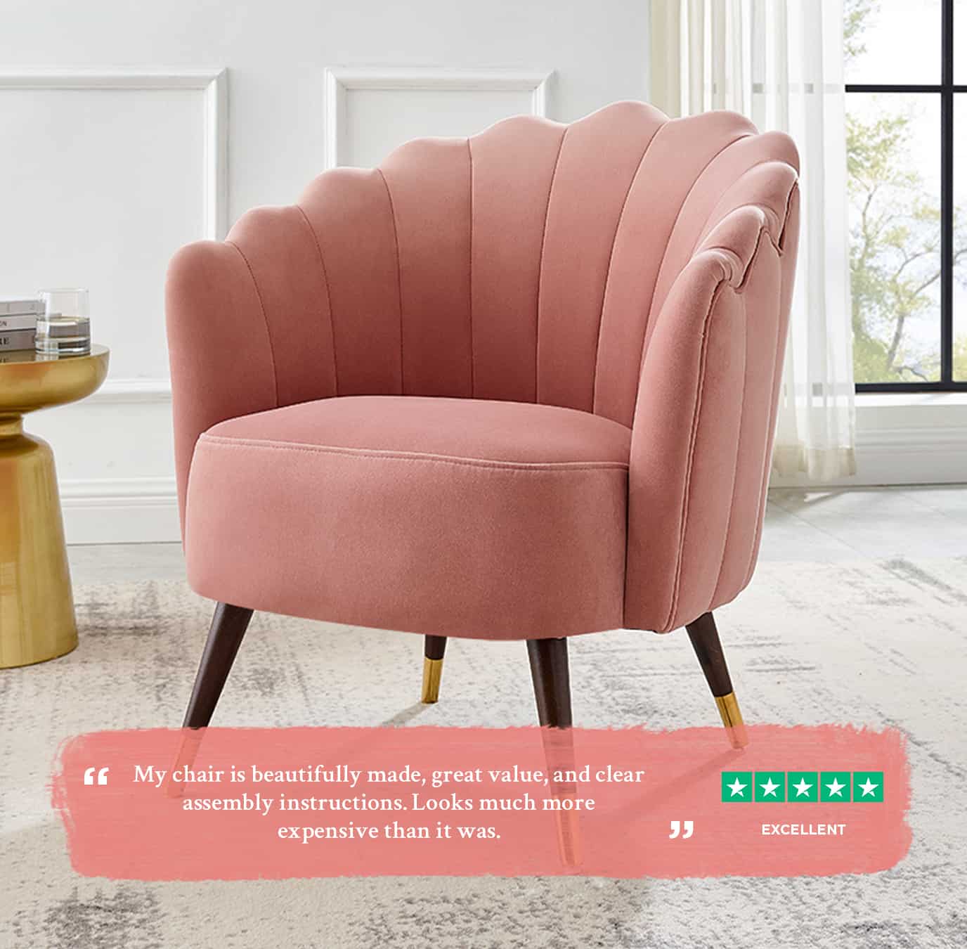 Camille Blush Pink chair