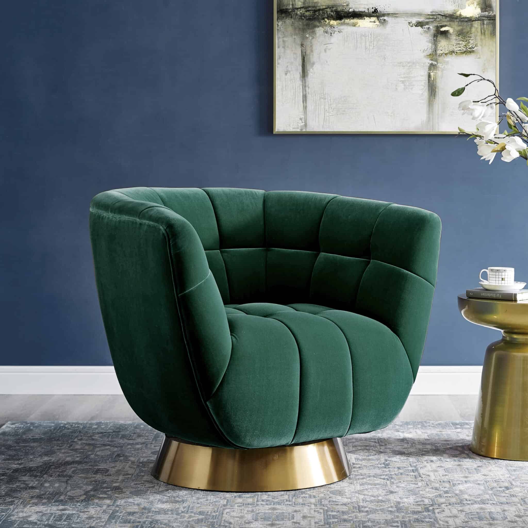 Darcy Emerald Green Velvet Chair