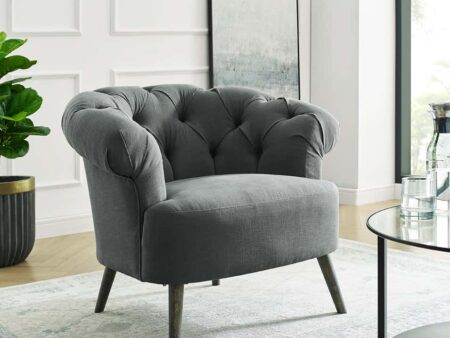 Eversley Grey Linen Chair