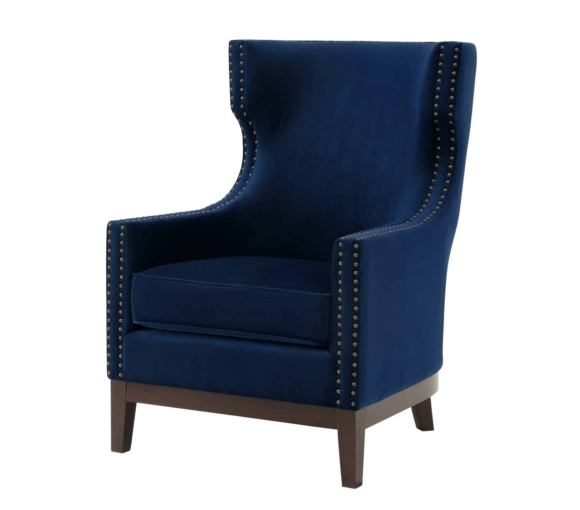 Wilton Sapphire Blue Velvet Chair