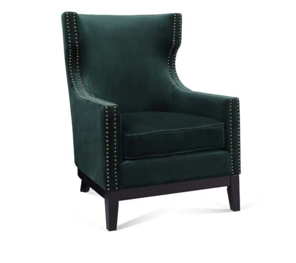 Wilton Green Velvet Chair