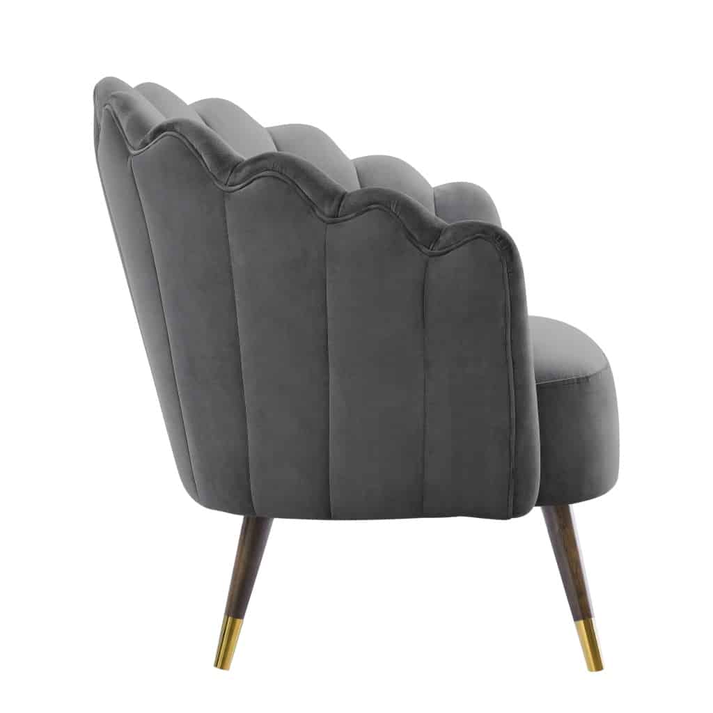 Scalloped on sale edge chair
