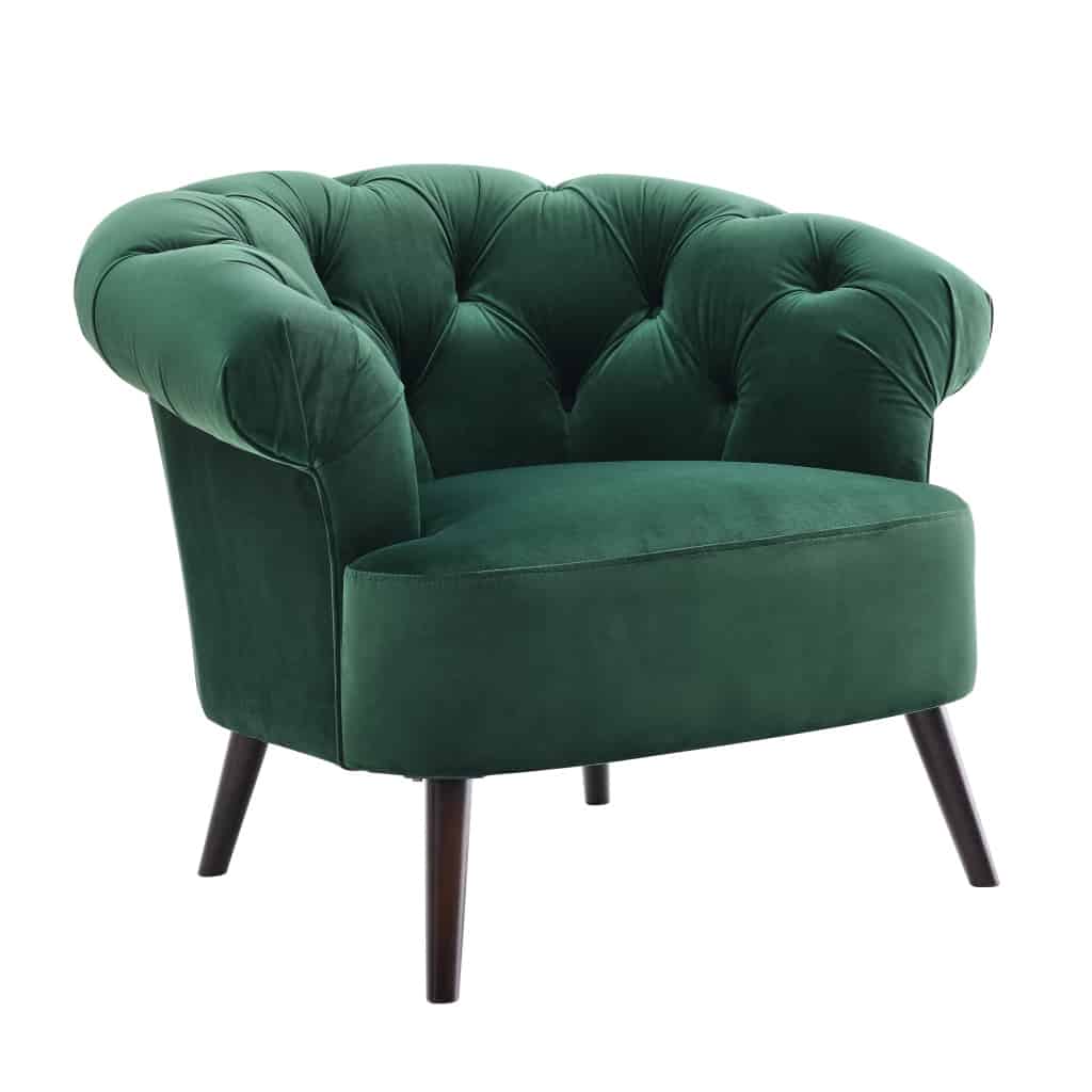 Eversley Emerald Green Velvet Chair