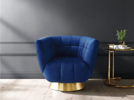 Darcy Sapphire Blue Velvet Chair