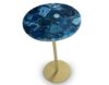 Thea Ocean Blue Agate Side Table