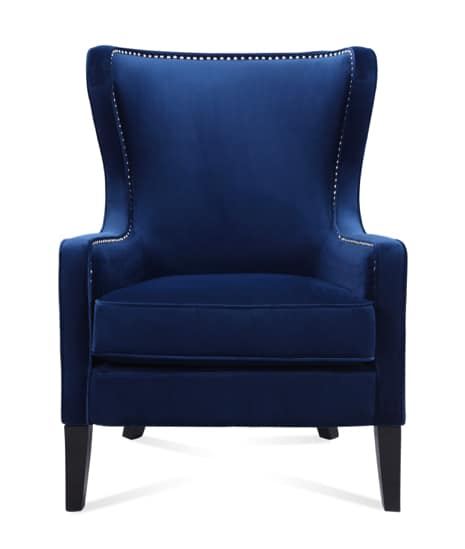 Orson Sapphire Blue Velvet Chair