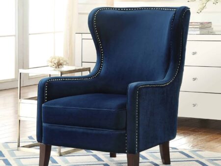Orson Sapphire Blue Velvet Chair