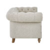 Amelia Natural Linen Two Seater Chesterfield Sofa