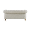 Amelia Natural Linen Two Seater Chesterfield Sofa