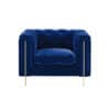 Charlotte Persian Blue Velvet Armchair