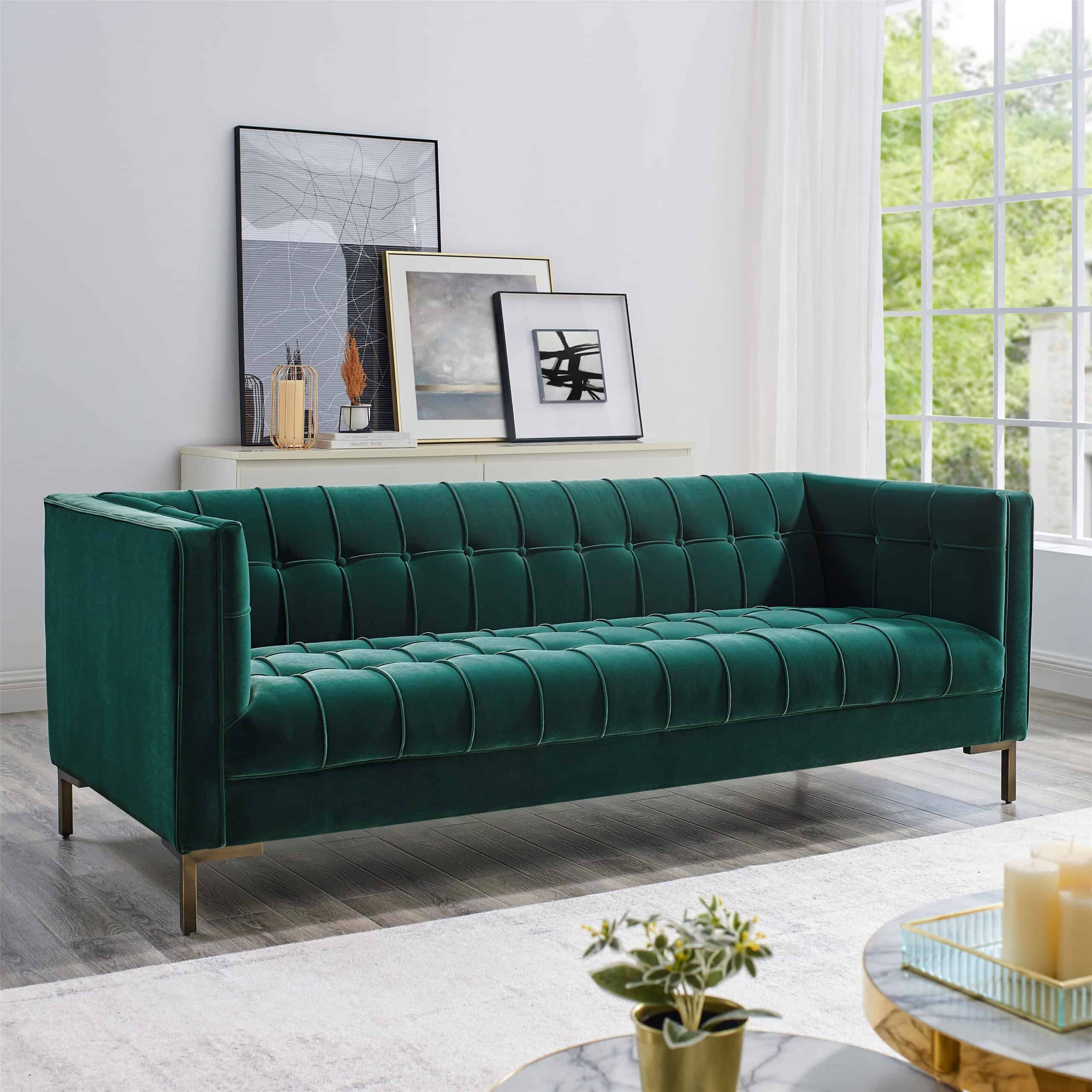 Pine green sofa deals
